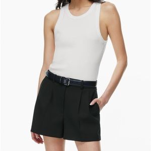 Aritzia Babaton Pleated Mini Short Size 4